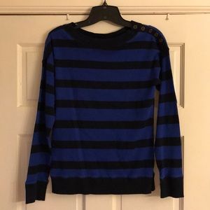 Navy/Black Striped Shirt w/ Buttons (Ralph Lauren)